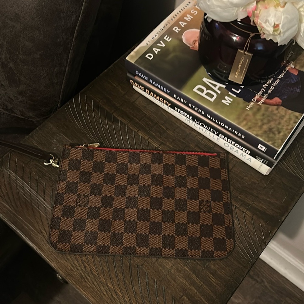 Damier Ebene Wristlet Pouch inspired